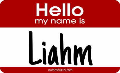 Hello my name is Liahm png download