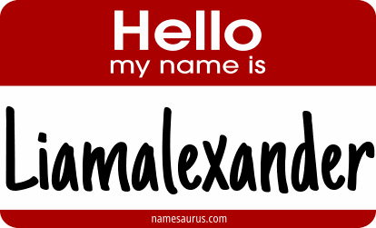 Hello my name is Liamalexander png download