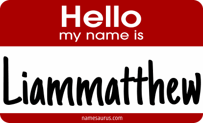 Hello my name is Liammatthew png download