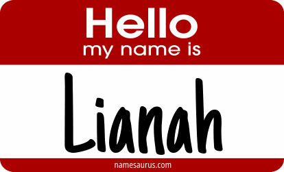 Hello my name is Lianah png download