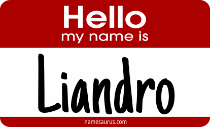 Hello my name is Liandro png download