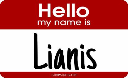 Hello my name is Lianis png download