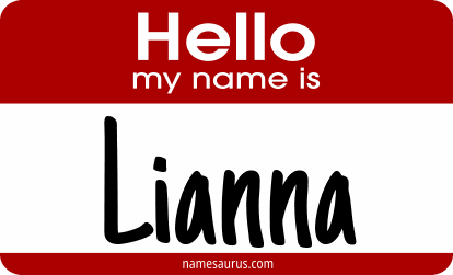 Hello my name is Lianna png download