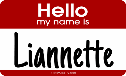 Hello my name is Liannette png download