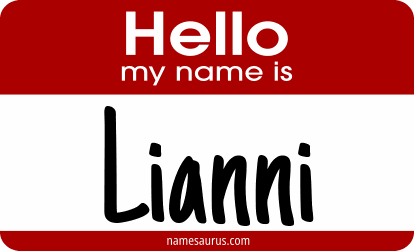 Hello my name is Lianni png download