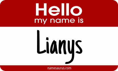 Hello my name is Lianys png download
