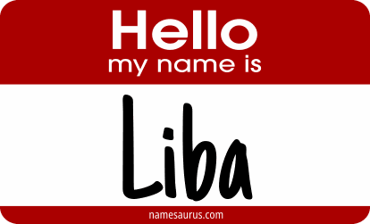 Hello my name is Liba png download