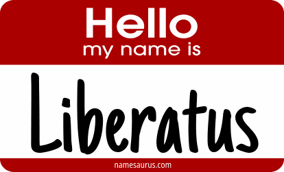 Hello my name is Liberatus png download