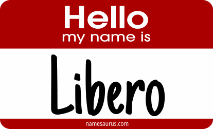 Hello my name is Libero png download