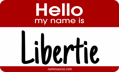 Hello my name is Libertie png download