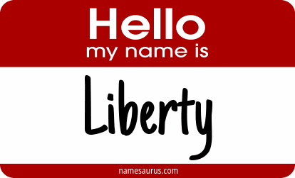 Hello my name is Liberty png download