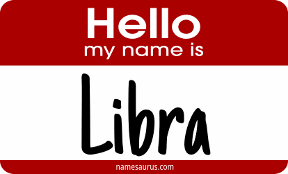 Hello my name is Libra png download