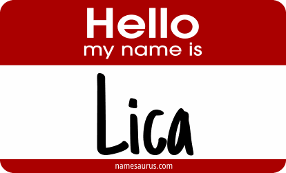 Hello my name is Lica png download