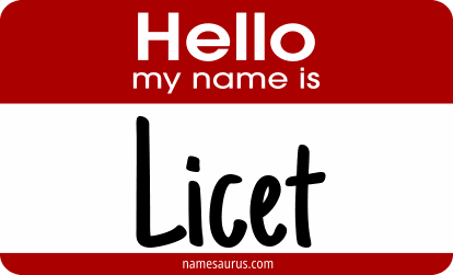 Hello my name is Licet png download