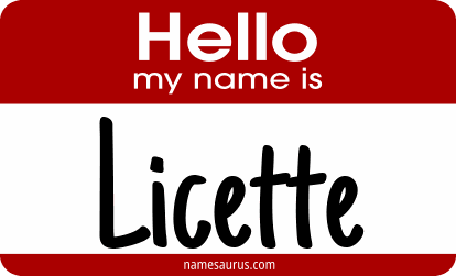 Hello my name is Licette png download