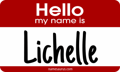 Hello my name is Lichelle png download