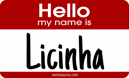 Hello my name is Licinha png download