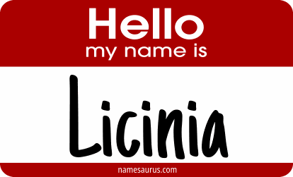 Hello my name is Licinia png download