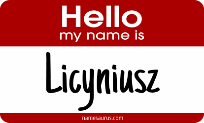 Hello my name is Licyniusz png download