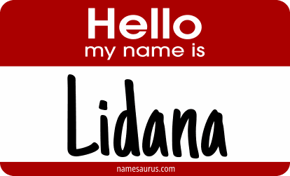 Hello my name is Lidana png download