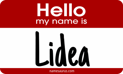Hello my name is Lidea png download