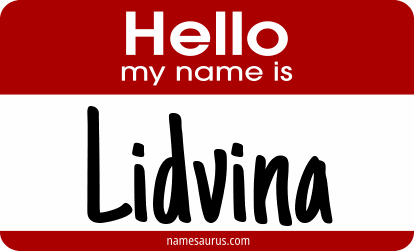Hello my name is Lidvina png download