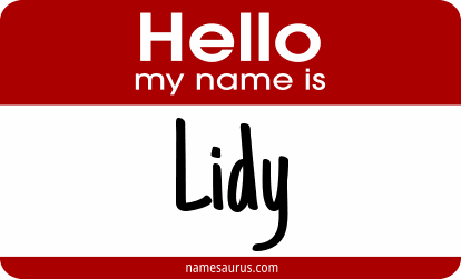 Hello my name is Lidy png download