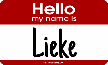 Hello my name is Lieke png download