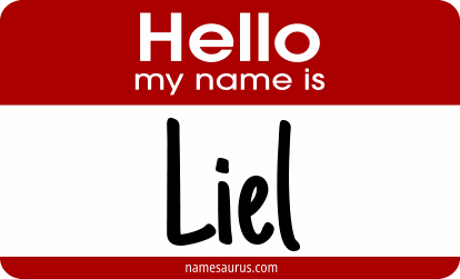 Hello my name is Liel png download