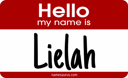 Hello my name is Lielah png download