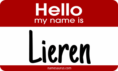 Hello my name is Lieren png download