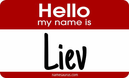 Hello my name is Liev png download