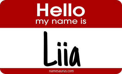 Hello my name is Liia png download