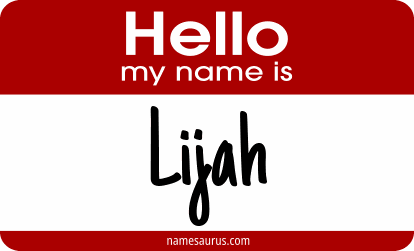 Hello my name is Lijah png download