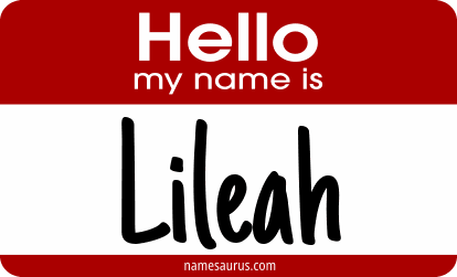 Hello my name is Lileah png download