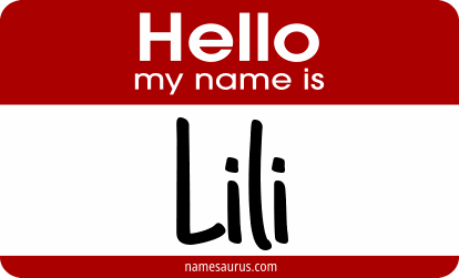 Hello my name is Lili png download