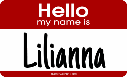 Hello my name is Lilianna png download