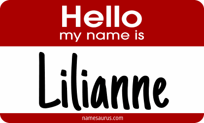 Hello my name is Lilianne png download