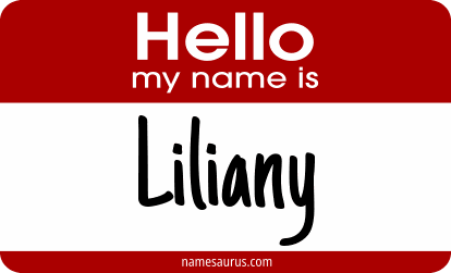 Hello my name is Liliany png download