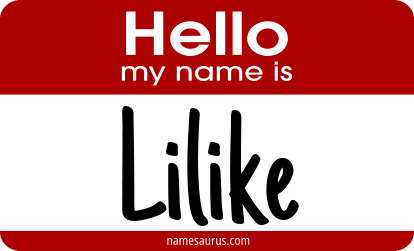 Hello my name is Lilike png download