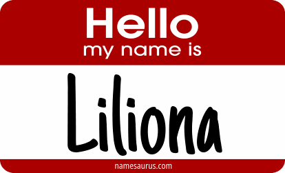 Hello my name is Liliona png download
