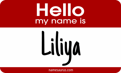 Hello my name is Liliya png download
