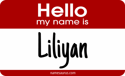 Hello my name is Liliyan png download