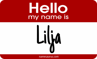 Hello my name is Lilja png download