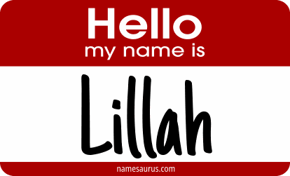 Hello my name is Lillah png download