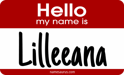 Hello my name is Lilleeana png download