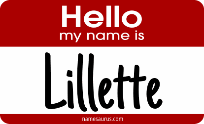 Hello my name is Lillette png download