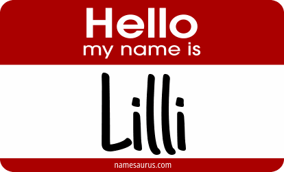 Hello my name is Lilli png download