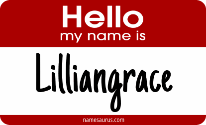 Hello my name is Lilliangrace png download
