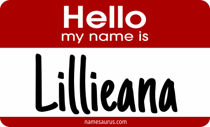Hello my name is Lillieana png download